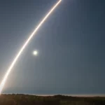 France's M51.3 ballistic missile test launch illuminates southern European skies
