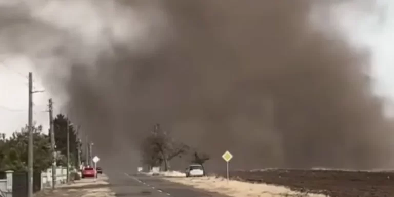 Large tornado rips through Lavovo, Bulgaria, damaging over 150 homes