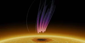 NJIT astronomers reveal unique aurora-like radio emission above sunspot