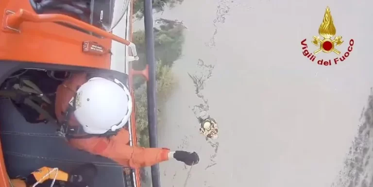 Severe storm leads to Seveso river overflowing in Milan, Italy