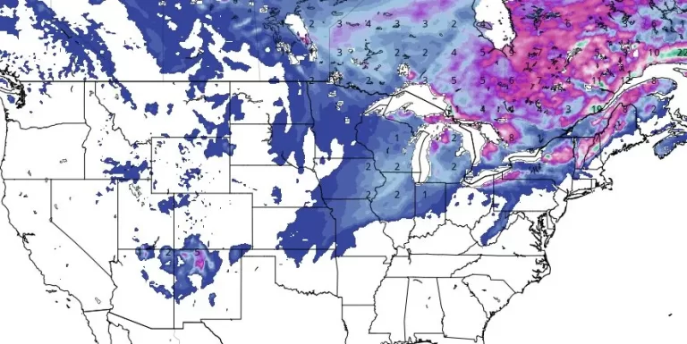 gfs total snowfall november 26 - december 1 2023