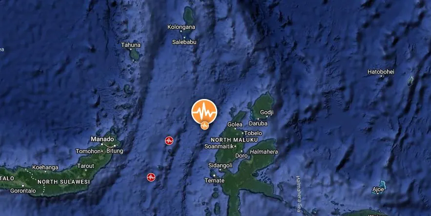 halmahera indonesia m6.6 earthquake november 22 2023 location map