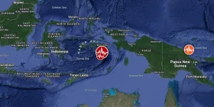 Shallow M6.2 earthquake hits Banda Sea, Indonesia