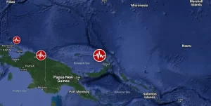 Shallow M6.1 earthquake hits near the coast of Papua New Guinea