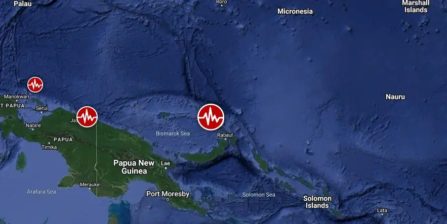 m6.1 earthquake papua new guinea november 13 2023 location map
