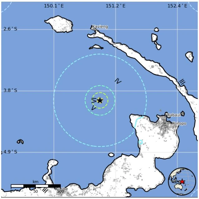 m6.1 earthquake papua new guinea november 13 2023 usgs epe