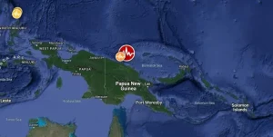 Shallow M6.5 earthquake hits near the north coast of New Guinea, Papua New Guinea