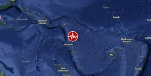 Strong and shallow M6.7 earthquake hits Vanuatu – small tsunami waves produced