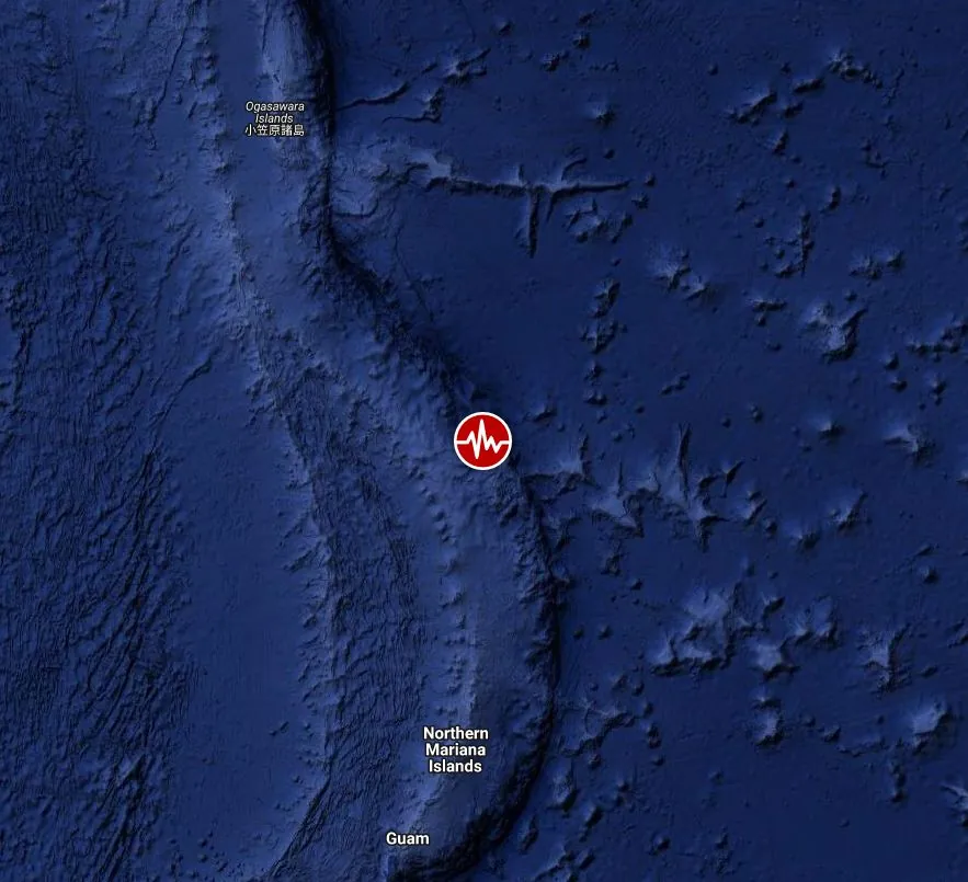 maug islands region M7.1 earthquake november 24 2023 location map