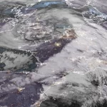 satellite image of Storm Ciarán at 0600 utc on november 2 2023