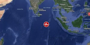 Shallow M6.1 earthquake hits South Indian Ocean