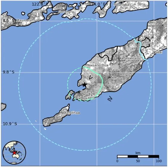 timor region indonesia m6.2 earthquake november 1 2023 usgs epe