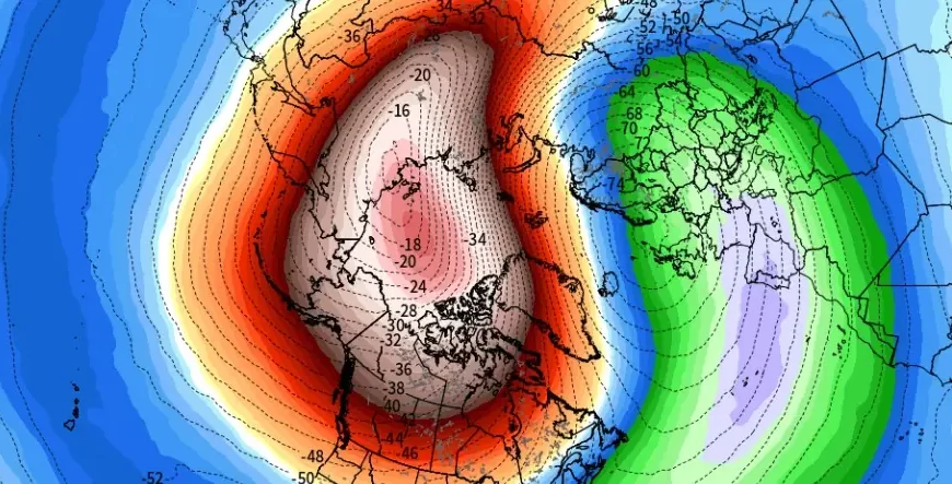 Potential for disrupted polar vortex in January