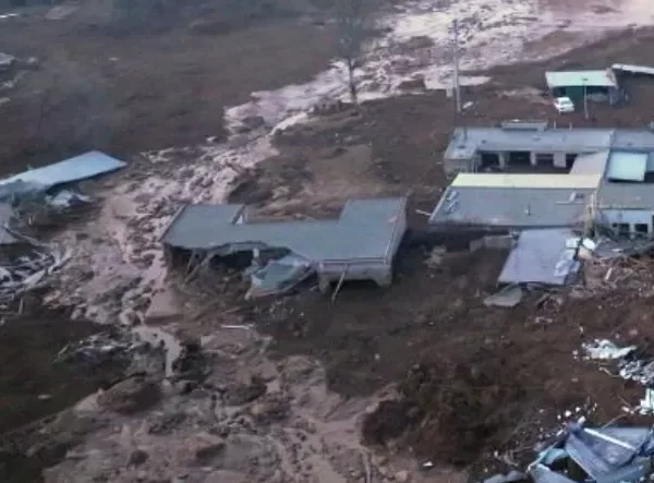 Severe soil liquefaction engulfs homes after M6.2 earthquake in Gansu, China