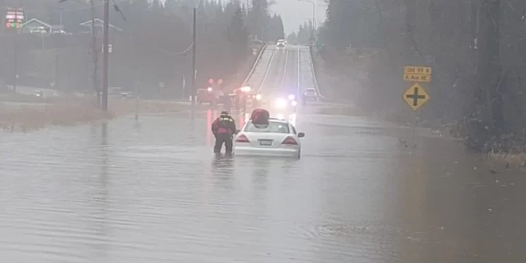 Strong atmospheric river drops record rainfall in the Pacific Northwest, U.S.