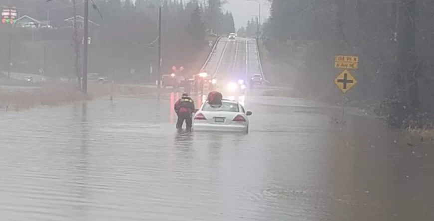 Strong atmospheric river drops record rainfall in the Pacific Northwest, U.S.