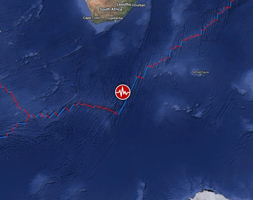 m6.1 earthquake south of africa december 22 2023 z