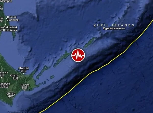 m6.5 earthquake kuril islands december 28 2023 location map