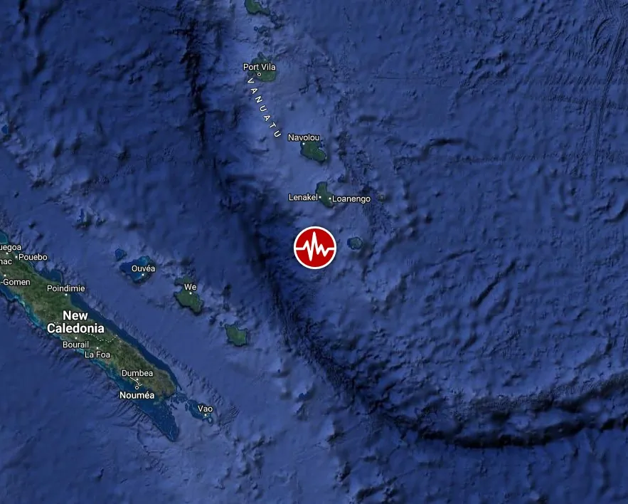 m7.1 earthquake vanuatu december 7 2023 location map