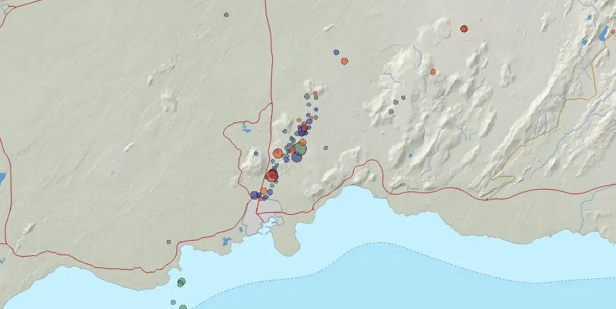 reykjanes peninsula earthquakes december 5 to 7 2023 grindavik