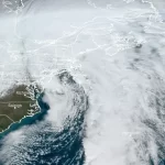 satellite image of east coast storm 1600 utc on december 18 2023