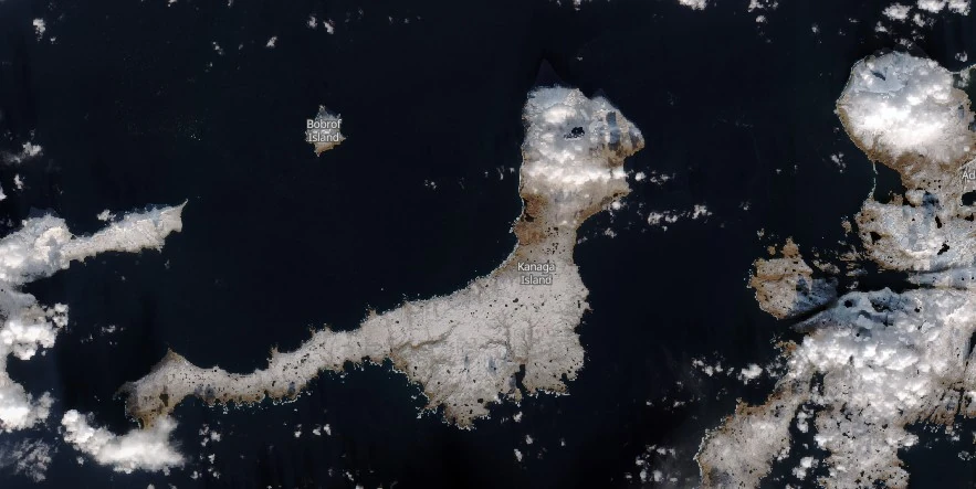 satellite image of kanaga island november 27 2023 sentinel-2