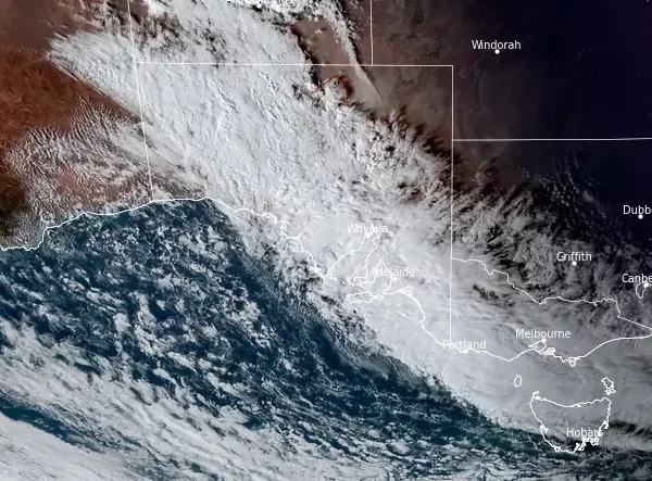 satellite image of south australia 0820 utc on december 9 2023