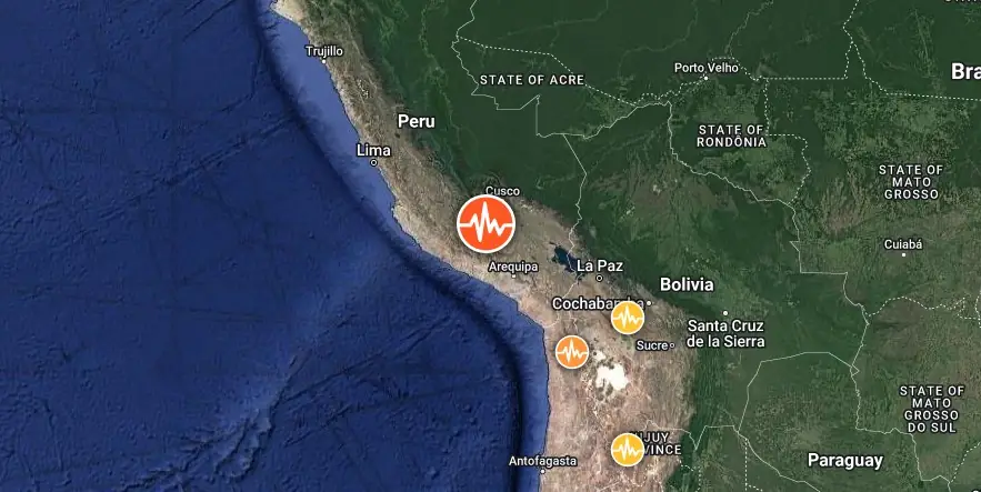 southern peru m6.2 earthquake location decembre 30 2023