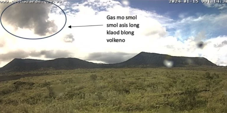 Eruption inside Benbow crater, Alert Level for Ambrym volcano raised to 3, Vanuatu