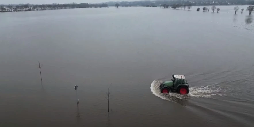 Lower Saxony battles severe flooding, extensive agricultural damage, Germany