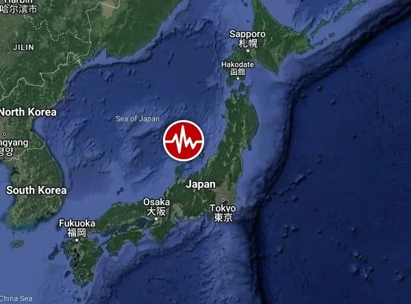 M7.4 earthquake honshu japan janauary 1 2024 location map