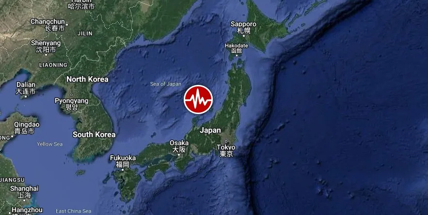 M7.4 Earthquake Honshu Japan Janauary 1 2024 Location Map.webp