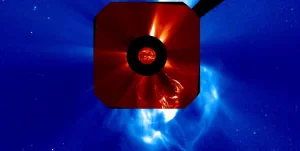 Solar filament eruption produces Earth-directed CME