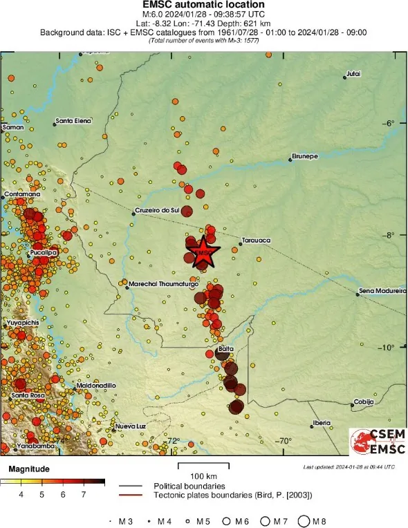 m6.5 earthquake acre brazil january 28 2024 emsc