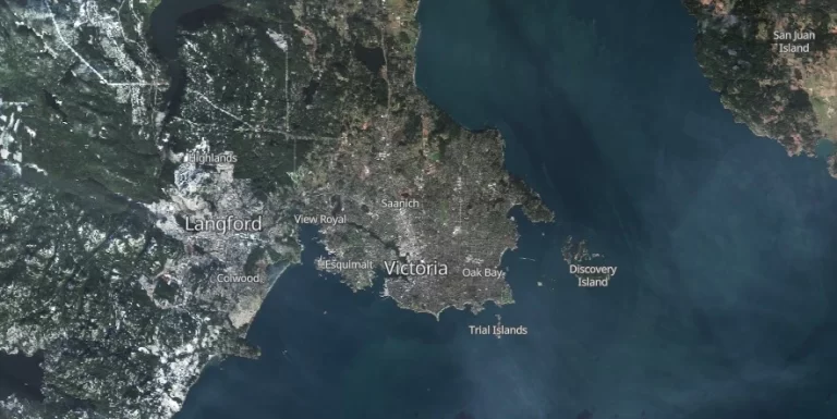 satellite image of victoria bc canada on january 15 2024