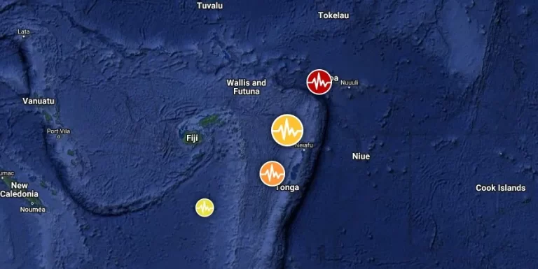 tonga m6.4 earthquake january 18 2024 location map