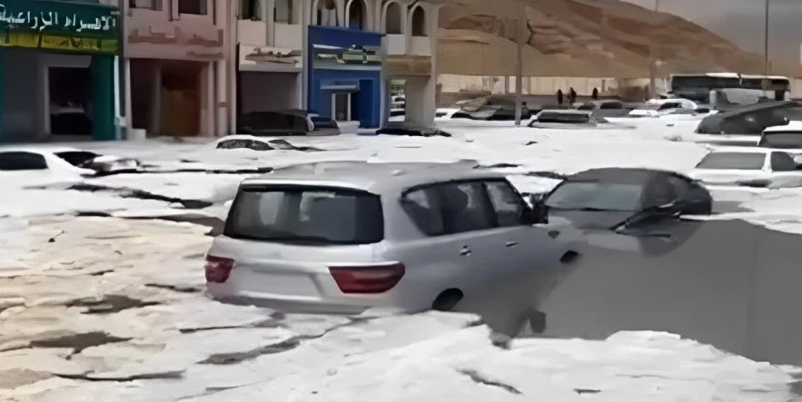 Heavy rains and intense hailstorms hit UAE after cloud-seeding operations