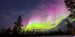 Impacts of energetic particle precipitation (aurora borealis) on winter weather variations