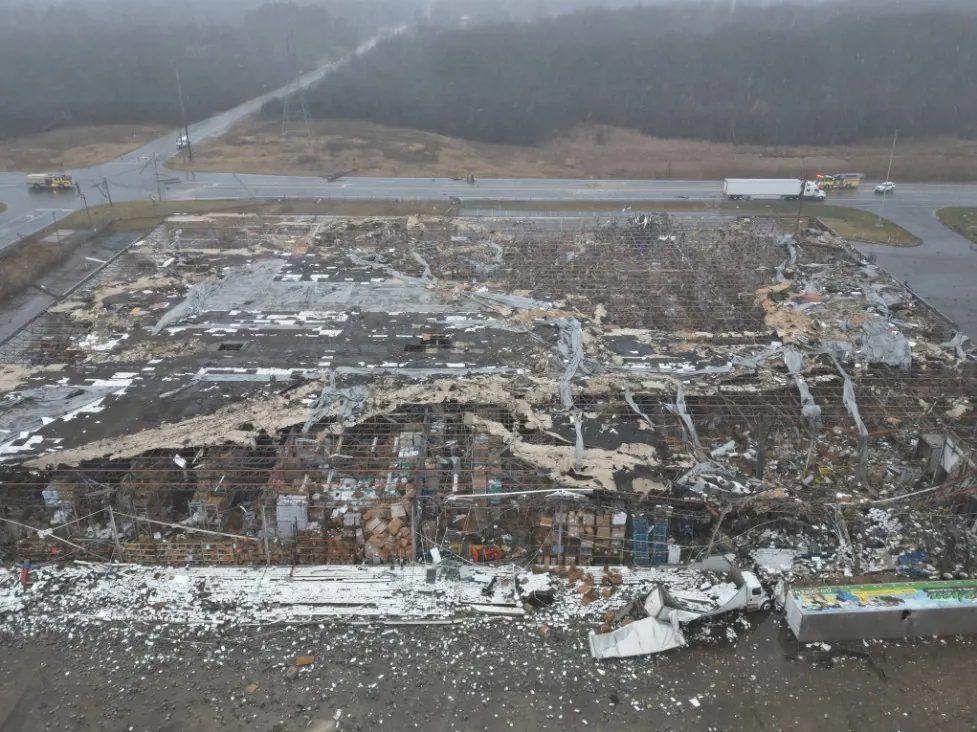 Rare EF-2 tornado hits Grand Blanc, causing major damage to industrial complex, Michigan photo 1 February 28 2024
