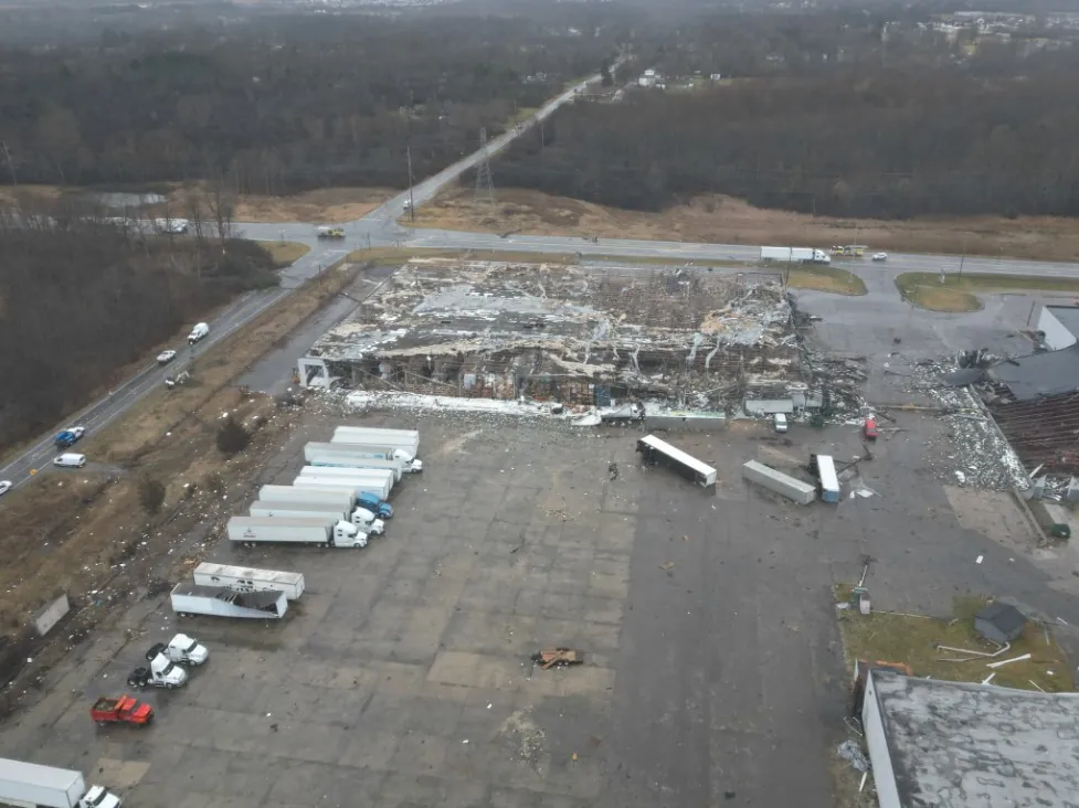 Rare EF-2 tornado hits Grand Blanc, causing major damage to industrial complex, Michigan photo 2 February 28 2024