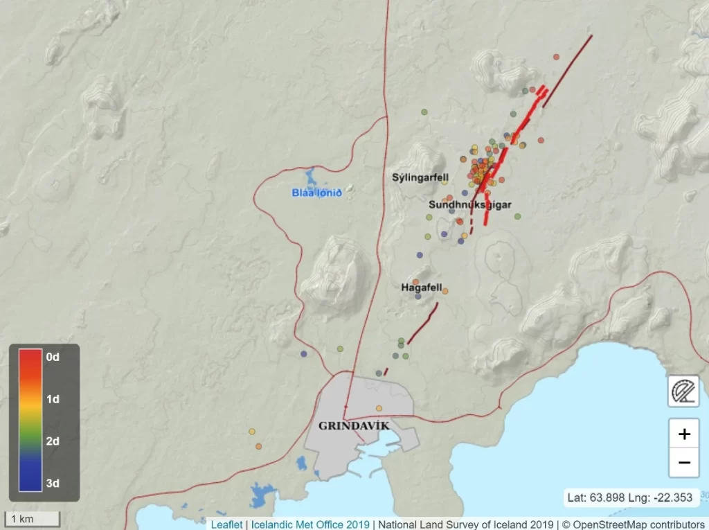 earthquakes reykjanes peninsula february 23 - 26 2024