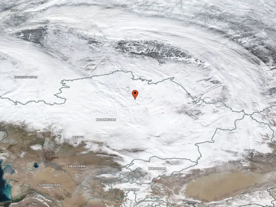 kazakhstan satellite image suomi npp february 8 2024