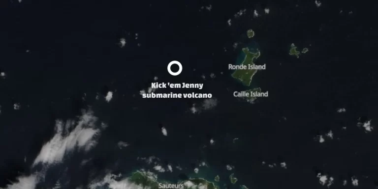 kick em jenny submarine volcano location satellite image copernicus eu sentinel-2 acquired on february 12 2024 f