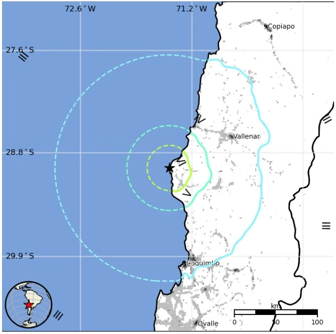 m6.0 earthquake chile february 14 2024 usgs epe