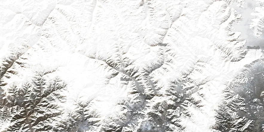 nuristan afghanistan satellite image february 12 2024