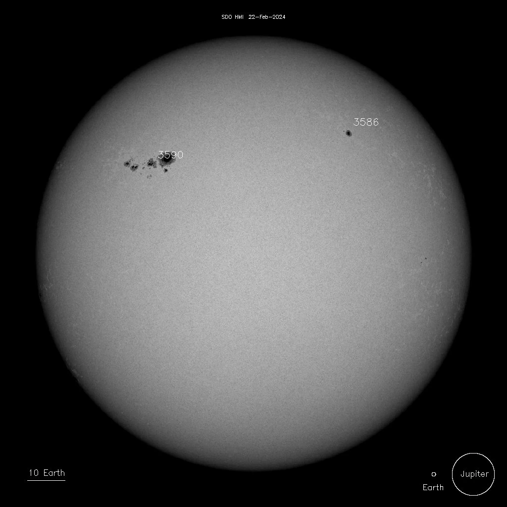 sunspots on february 22 2024 b