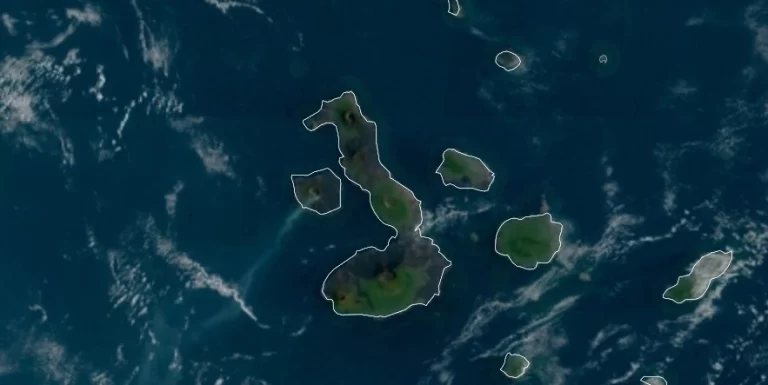 Effusive eruption continues at Fernandina volcano, Galapagos satellite image march 5 2024