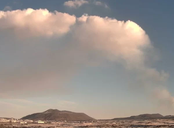 High levels of sulfur dioxide emissions on Reykjanes Peninsula, Iceland