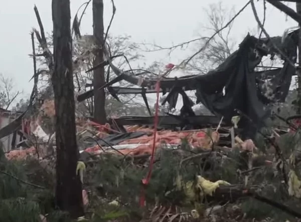 Severe storm system spawns tornadoes in Alabama and Georgia, U.S. march 9 2024