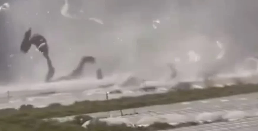 Waterspout hits Kumluca, causing damage and leaving 6 injured, Turkey march 6 2024